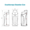 Whole Body Physical Therapy Cryotherapy Chamber With Liquid Nitrogen Auto Supply 